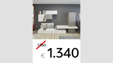 Parete attrezzata moderna scontata