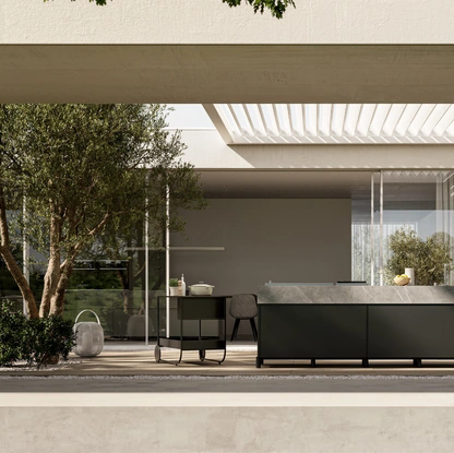 Cucina Moderna per esterno in alluminio Aura 01 di Arredo3