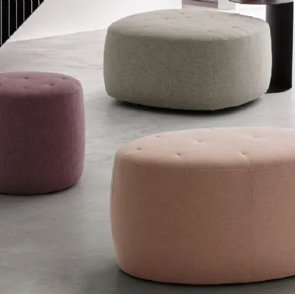 Pouf Bowl, Circus e Wilson in tessuto di Le Comfort