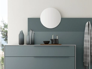 Specchio con boiserie Seta di Maronese