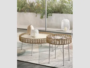 Tavolino Soleil in ceramica di Riflessi