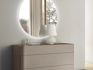 Specchiera con Led Tonda di Maronese