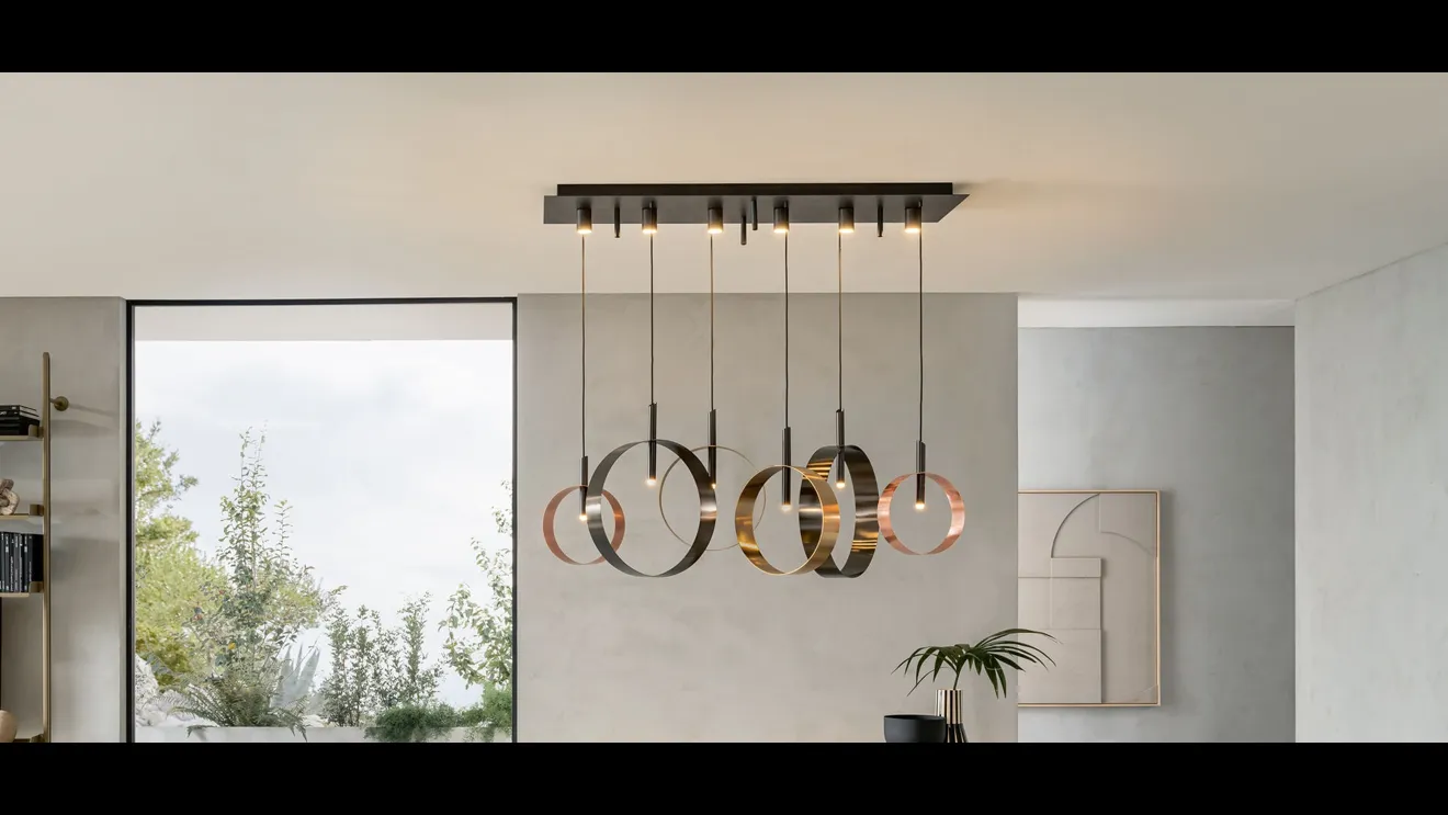 Lampada a sospensione Led Loop S di Riflessi