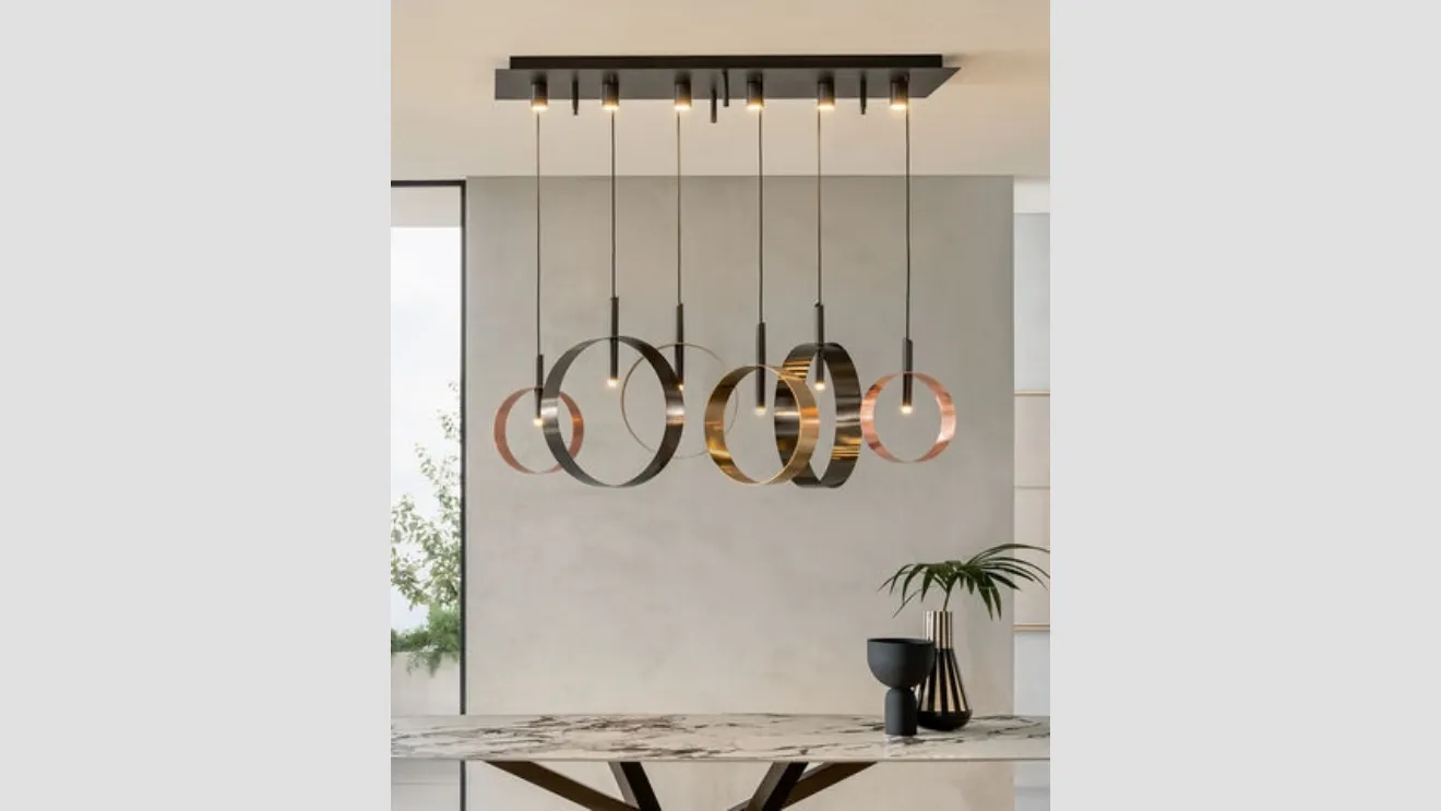 Lampada a sospensione Led Loop S6 di Riflessi