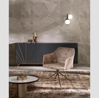 Lampada da parete Twist Applique in metallo con due bulbi in vetro bianco satinato di Riflessi