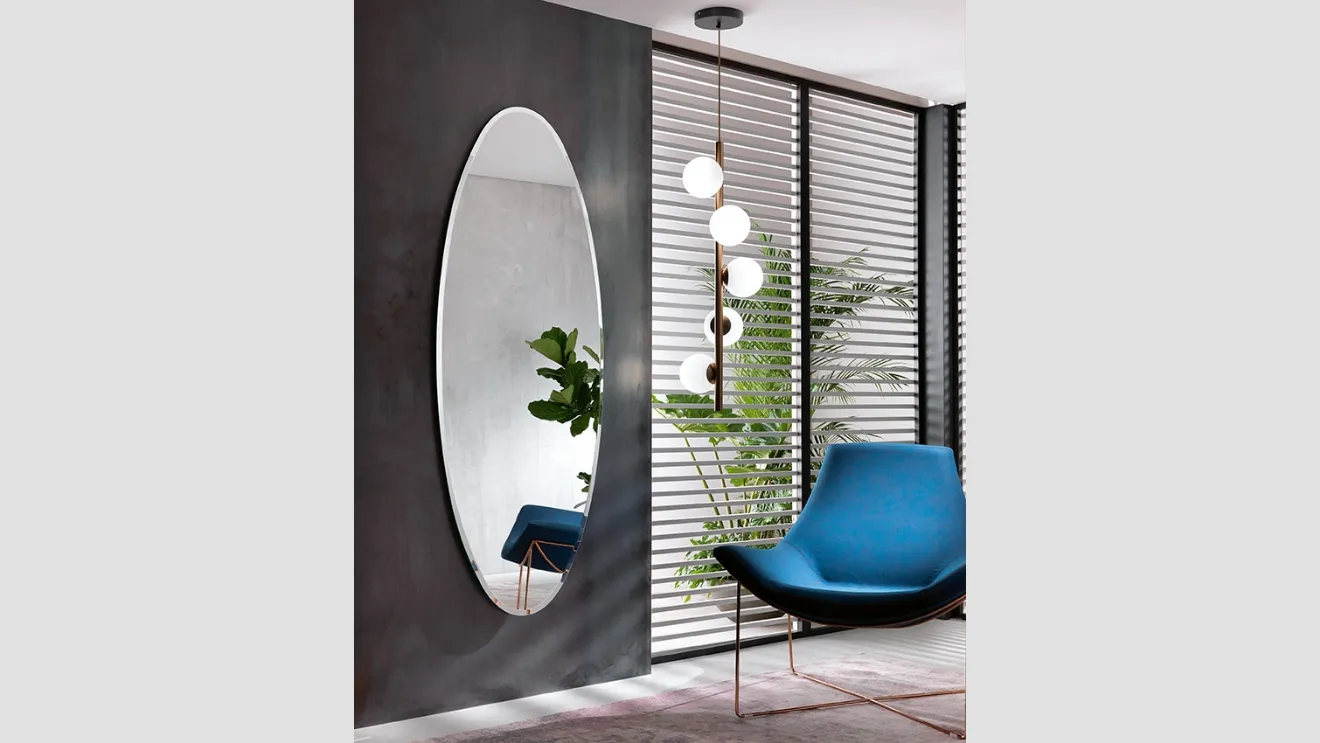 Lampada a sospensione Twist SV5 in metallo con bulbi in vetro bianco satinato di Riflessi