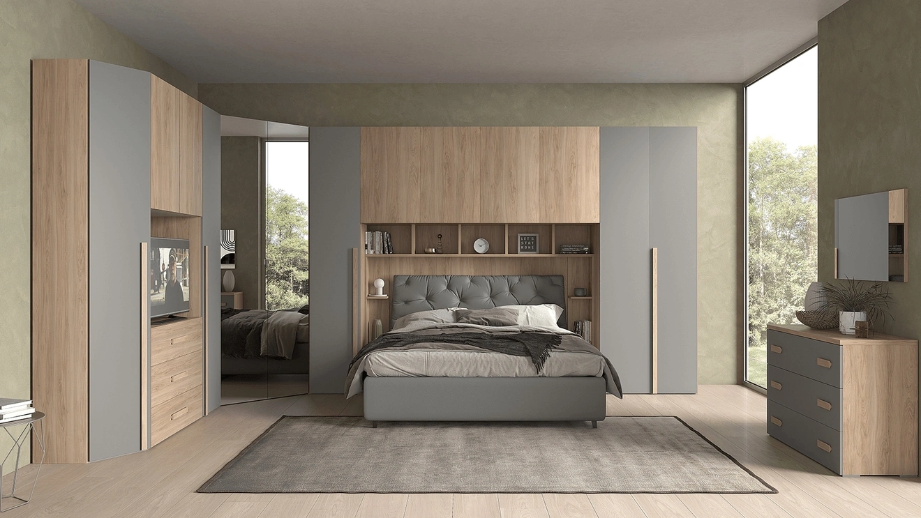 Armadio con ante battenti 01 di Felver