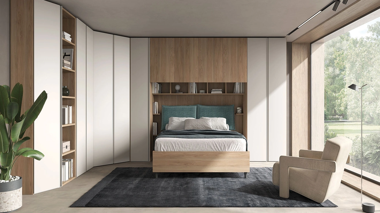 Armadio con ante battenti Ponte 03 di Felver