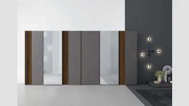 Armadio con ante scorrevoli in melaminico con specchi Golf Utility 40 di Colombini Casa