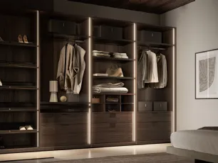 Cabina Armadio Naked effetto legno di SantaLucia
