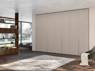 Armadio su misura con ante battenti Vitalyty Concreta Canapa Colombini Casa