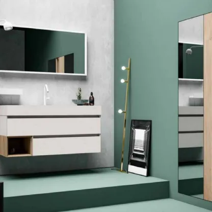 Mobile da Bagno sospeso in melaminico 45 02 di Birex