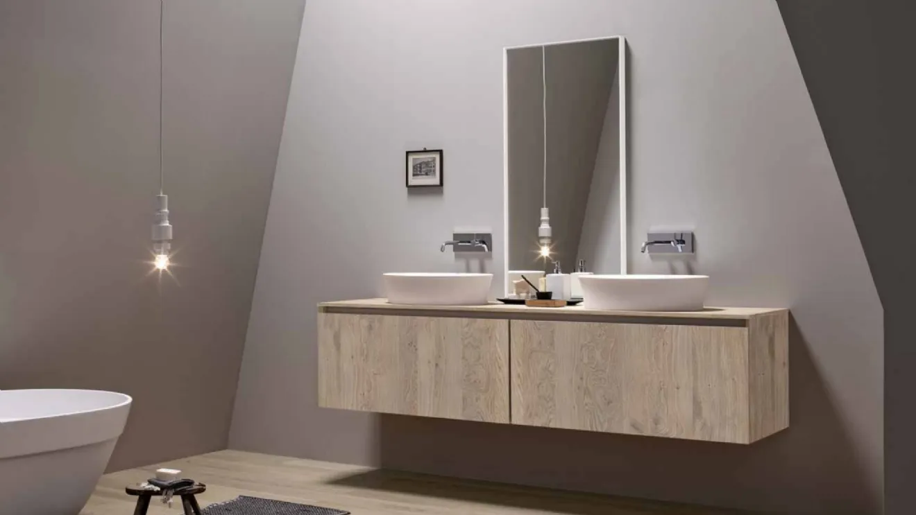 Mobile da Bagno sospeso in rovere 45 04 di Birex