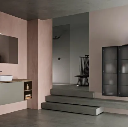 Mobile da Bagno sospeso in laminato e laccato Athena 10 di Kios