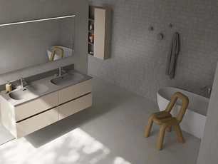 Mobile da Bagno sospeso Tris 04 di Kios