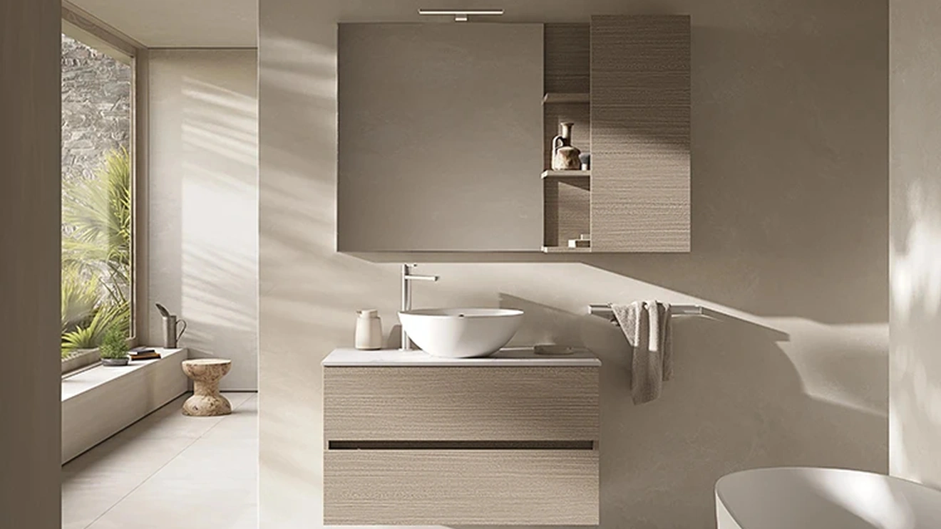 Mobile da Bagno sospeso Tris 02 di Kios