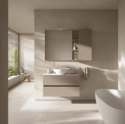 Mobile da Bagno sospeso Tris 02 di Kios