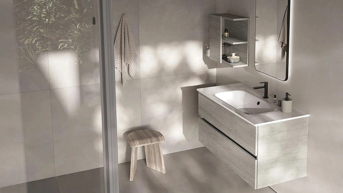 Mobile da Bagno sospeso Tris 09 di Kios