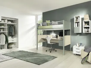 Cameretta a soppalco Golf C142 in melaminico di Colombini Casa