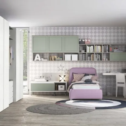 Cameretta componibile Golf C116 in melaminico di Colombini Casa