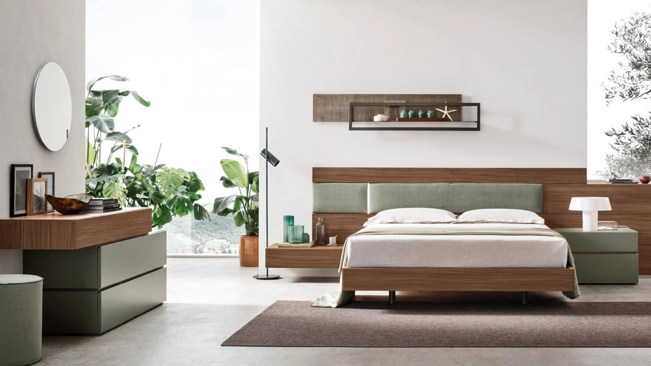 Letto con testiera Bumpy di Maronese