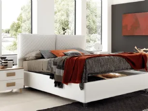 Letto imbottito con box contenitore Kato di Felver