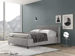 Letto in velluto vintage con contenitore Silver New di Felver