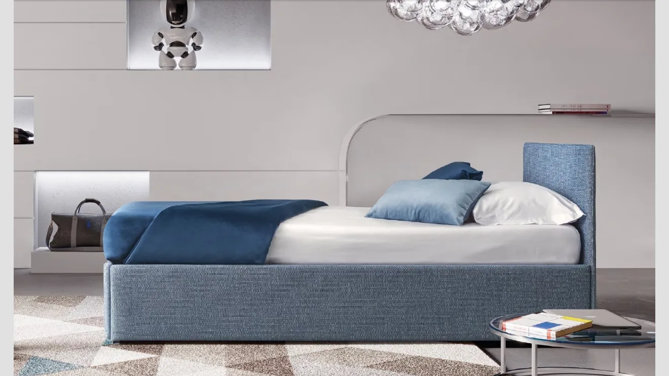 Letto Gelsomino in tessuto con letto estraibile di Le Comfort