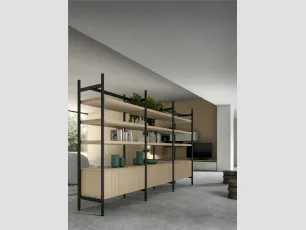 Libreria divisoria Living Glass di Arredo3