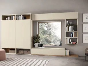 Libreria a muro Golf Infinity I105 in melaminico di Colombini Casa