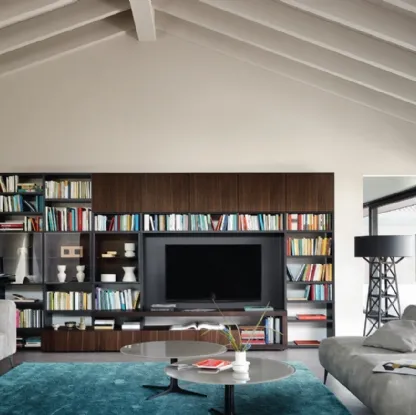 Libreria con vano porta TV Modo M6C61 di Sangiacomo