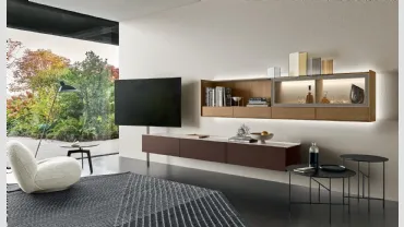 Mobile Porta Tv Cabaret Glass di Sangiacomo