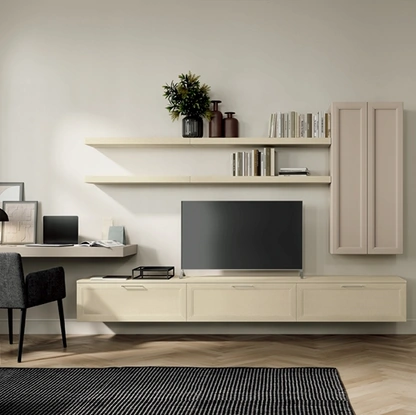 Parete Attrezzata Arcadia AS004 di Colombini Casa