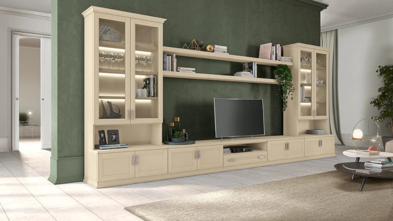 Parete Attrezzata Arcadia AS018 di Colombini Casa