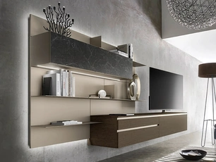 Parete Attrezzata Lampo 017 di Sangiacomo