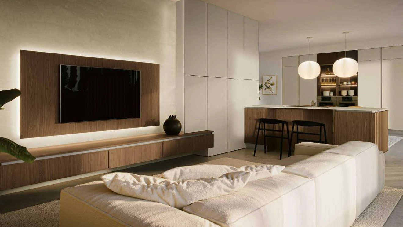 Parete Attrezzata Living MK02 di Gentili Cucine