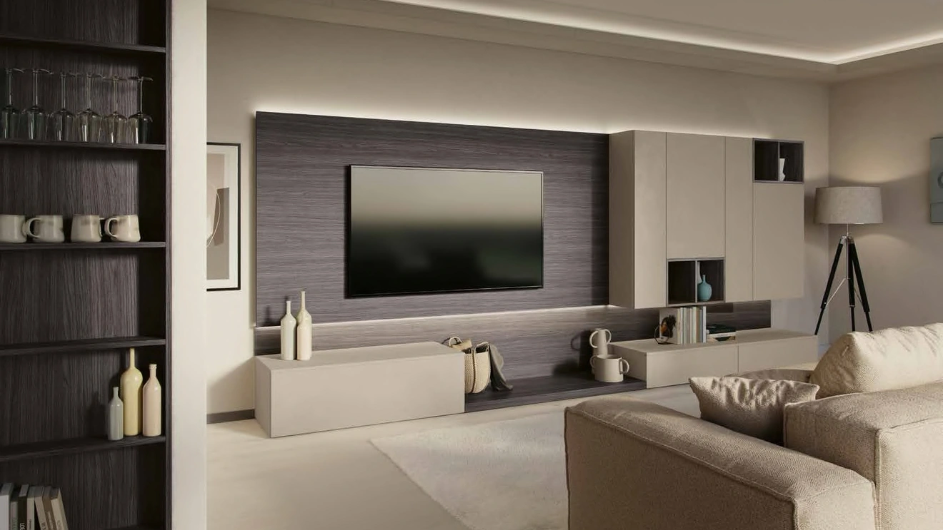 Parete Attrezzata Living MK05 di Gentili Cucine