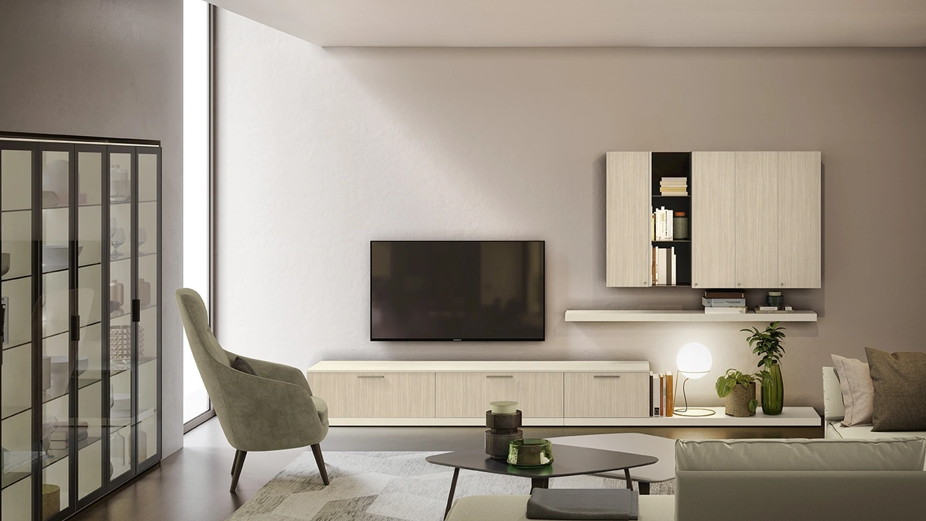 Parete Attrezzata Night & Day L03 di Colombini Casa