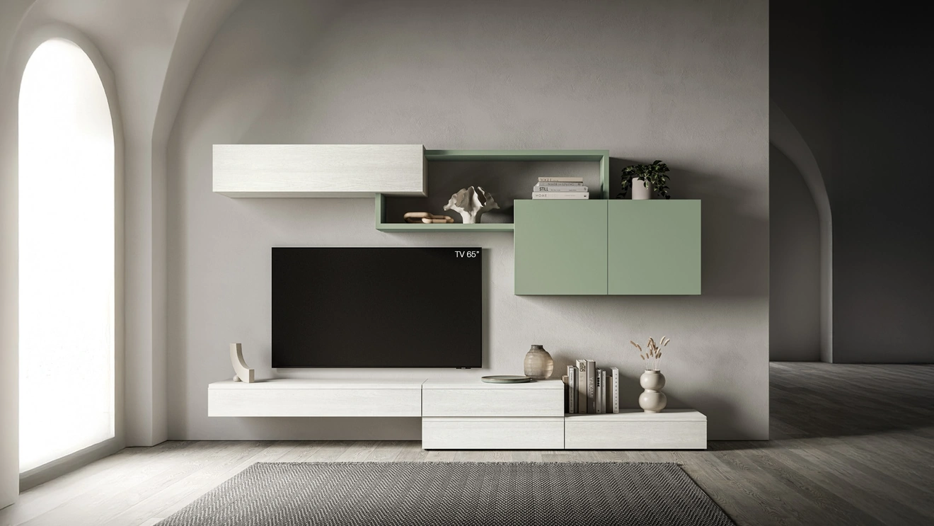 Parete Attrezzata Pratico PTG404 di SantaLucia