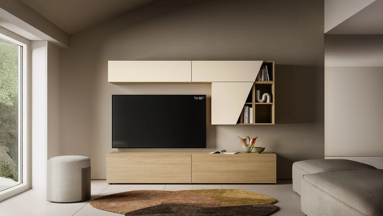 Parete Attrezzata Pratico PTG427 di SantaLucia