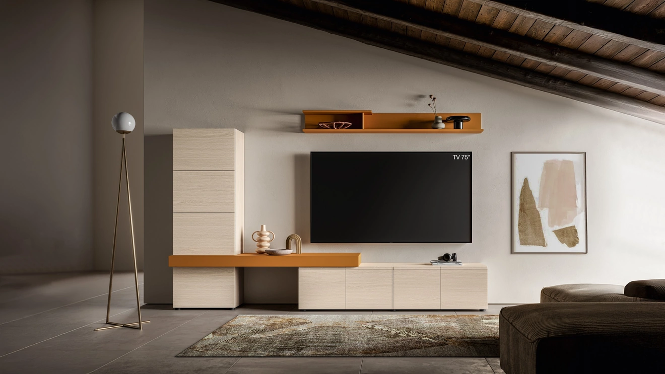 Parete Attrezzata Pratico PTG442 di SantaLucia