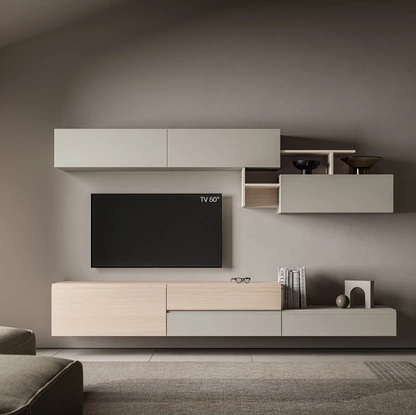 Parete Attrezzata Pratico PTG446 di SantaLucia