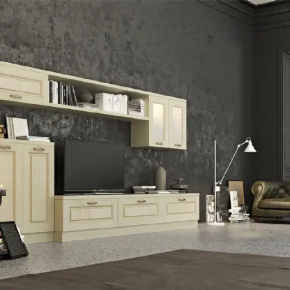 Parete Attrezzata in legno Verona III di Arredo3