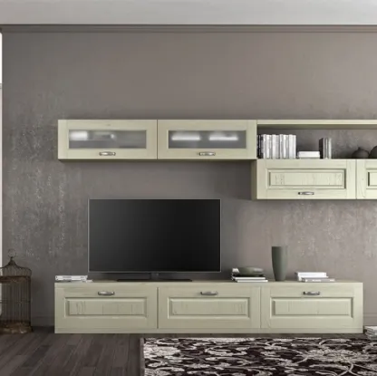 Parete Attrezzata in legno Verona IV di Arredo3