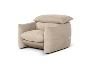 Poltrona in tessuto imbottito Choco Magic di Calia