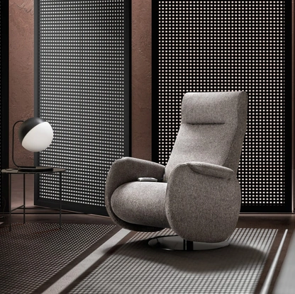 Poltrona reclinabile Fusion Relax in tessuto di Samoa