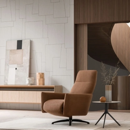 Poltrona relax in tessuto Prince di Le Comfort