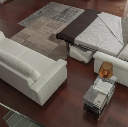 Divano Letto in pelle Beta di Calia