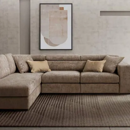 Divano in tessuto ad angolo Plaris di Le Comfort