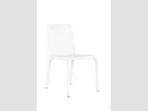 Sedia rivestita in ecopelle Dely di Stones